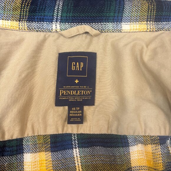 Gap Pendleton Shirt Mens XS Cotton Flannel Tartan Plaid Button Front Workwear - Picture 9 of 10